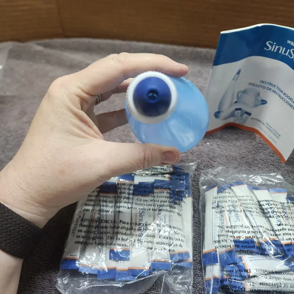 New Sinusense by Waterpik bottle and 60 packets b34